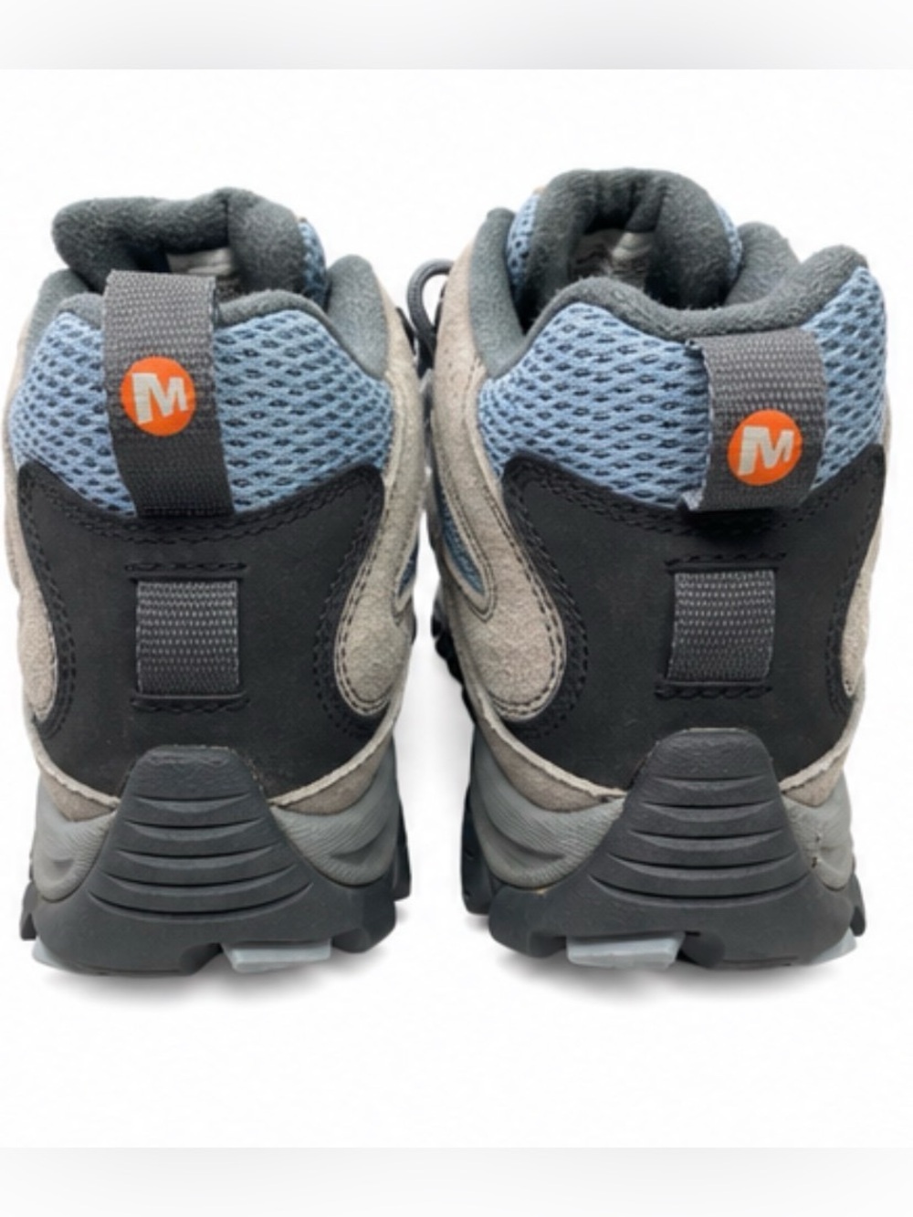 Merrell Moab 3 Mid Waterproof Hiking Boots Women’s 8 Gray Blue Vibram J036328 - Picture 3 of 5